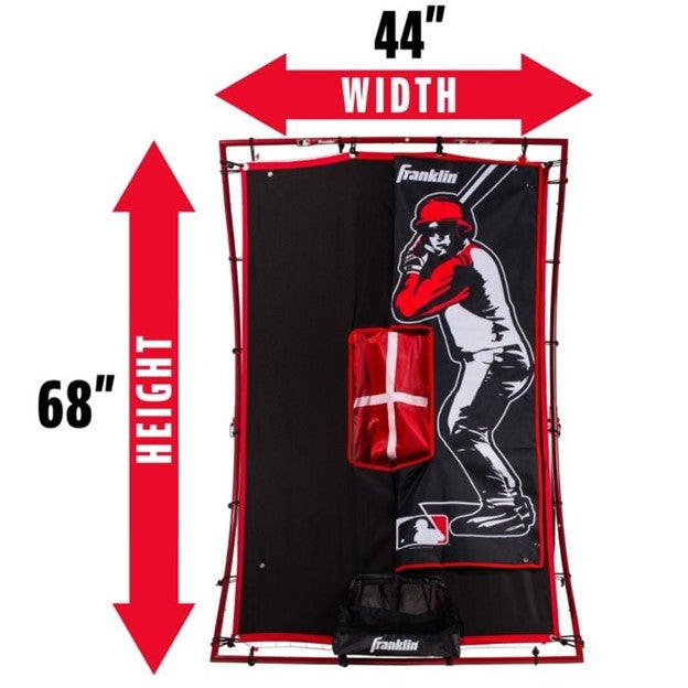 MLB® 68' X 44" PITCHING TARGET AND REBOUNDER NET